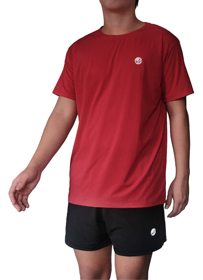 Wine Red Classic Tech Shirt