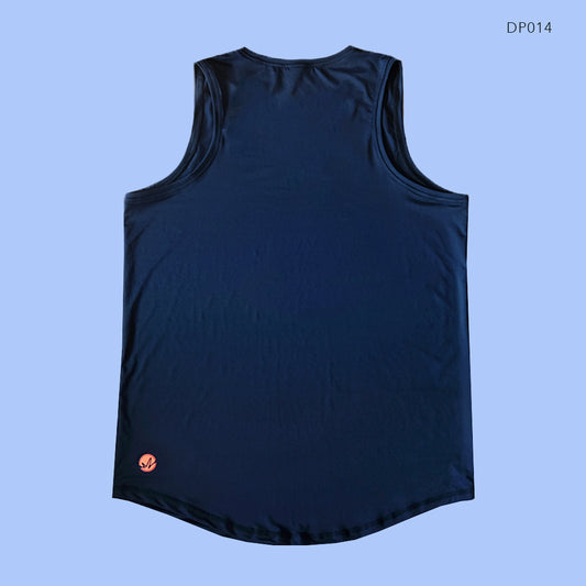 Deep Navy Drape Singlet