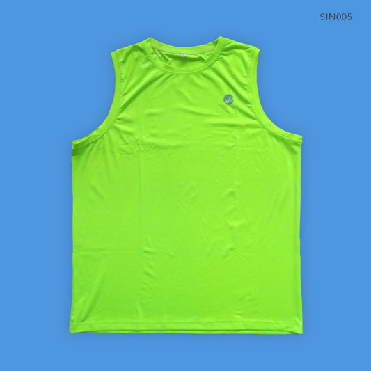 Neon Green Muscle Shirt Singlet