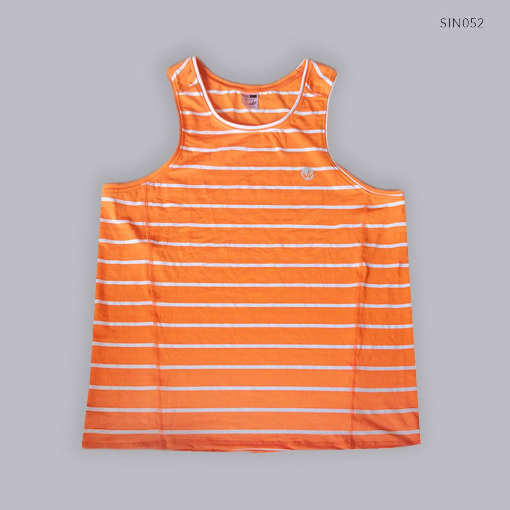 Tangerine Stripes Singlet