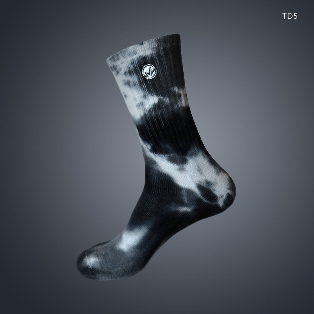 [LIMITED EDITION] WM Tie Dye Crew Socks BW