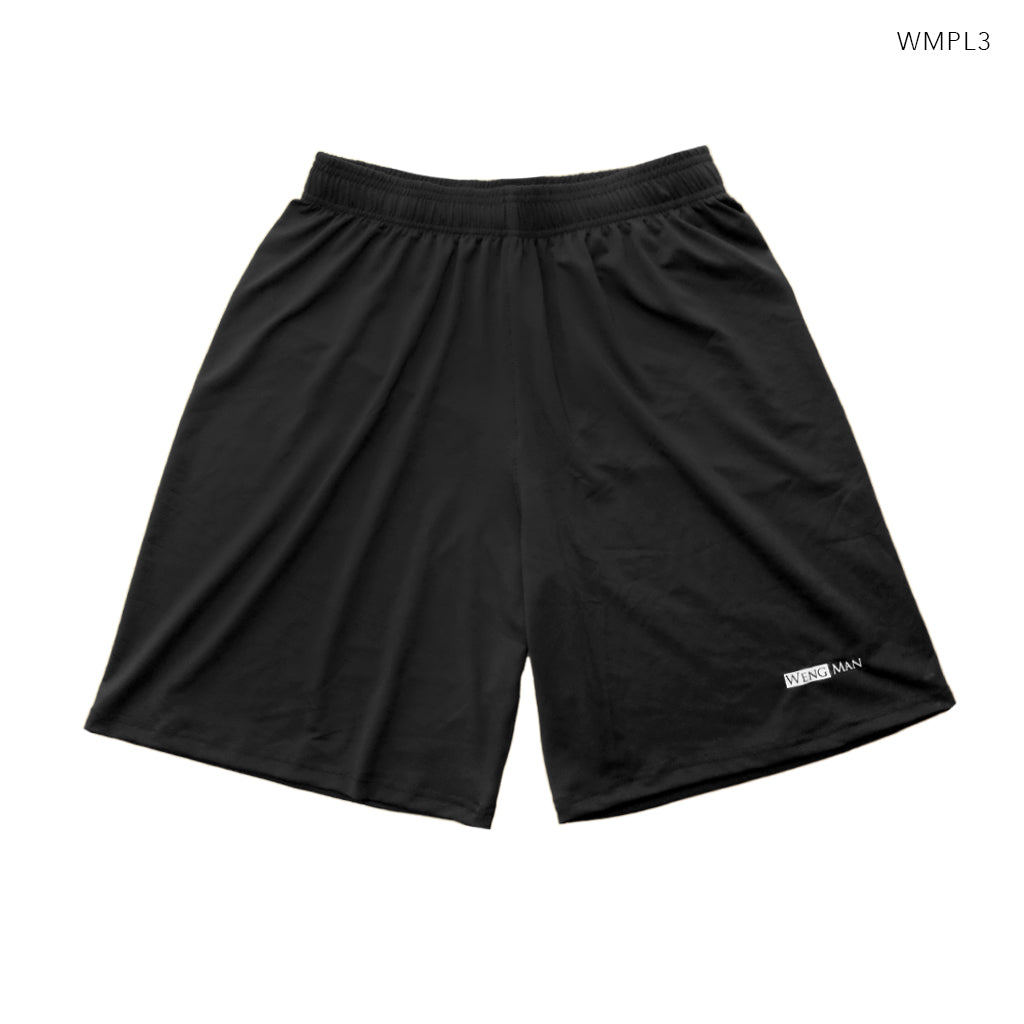 Plain Black Training Shorts