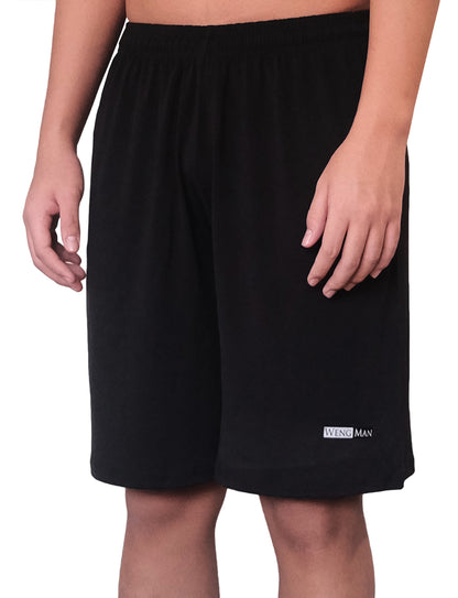 Plain Black Training Shorts