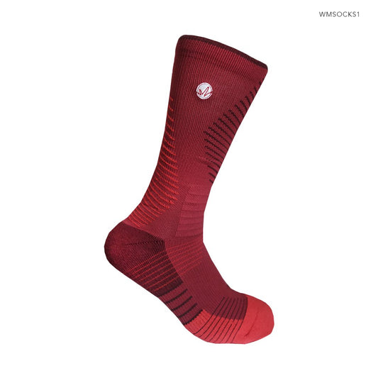 WM Performance Socks in BLOODSHED