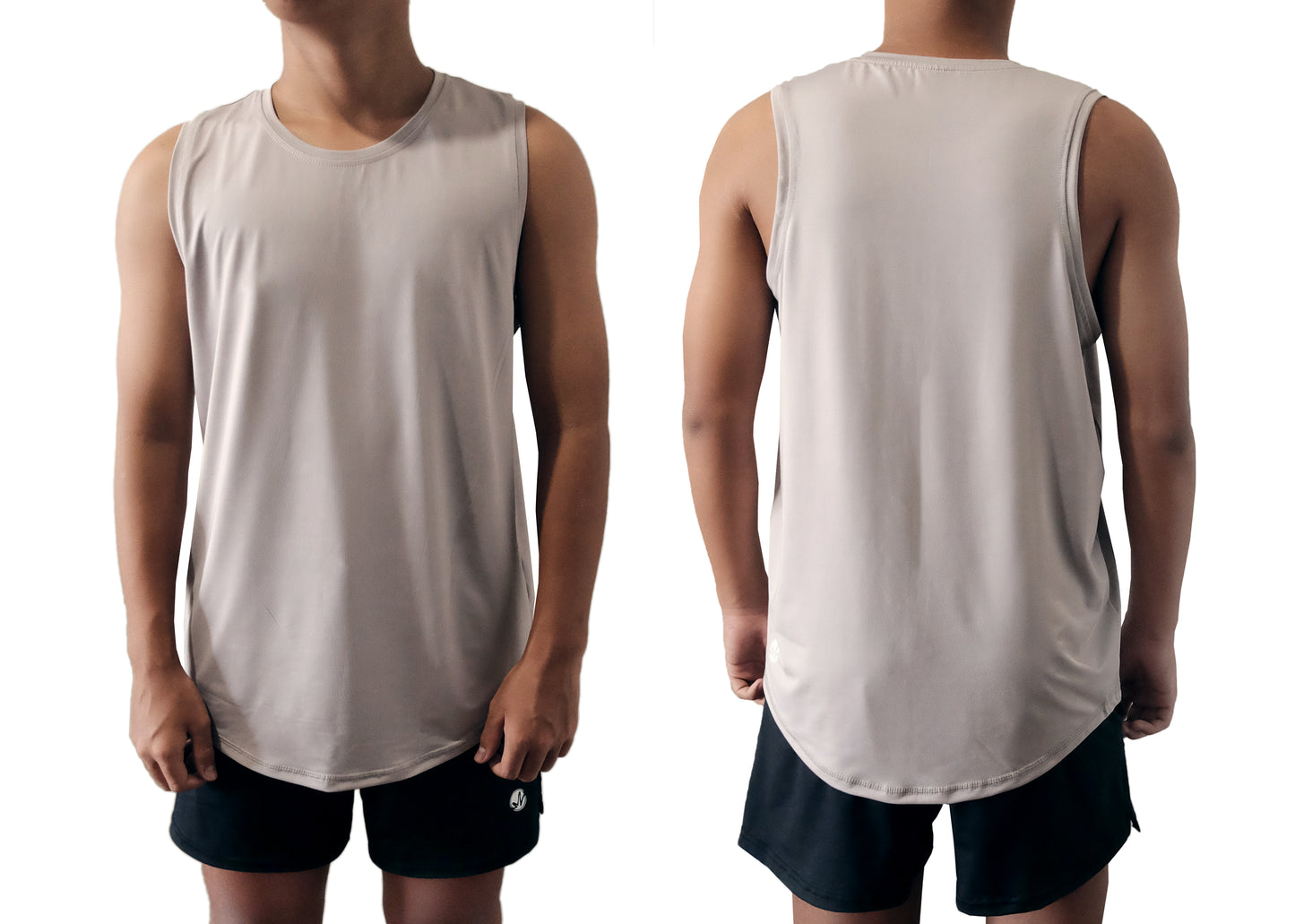 Grey Drape Singlet