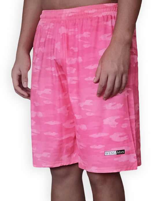 Pink Camou Training Shorts